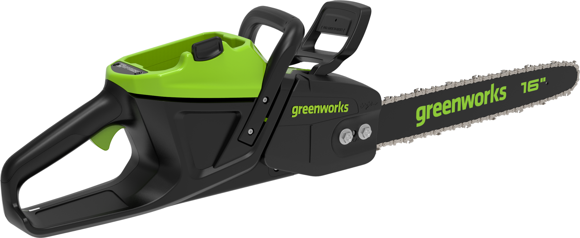 Цепная пила аккумуляторная Greenworks Арт. 2008907, 60V, 40 см, бесщеточная, 2500 Вт, без АКБ и ЗУ - фотография № 1