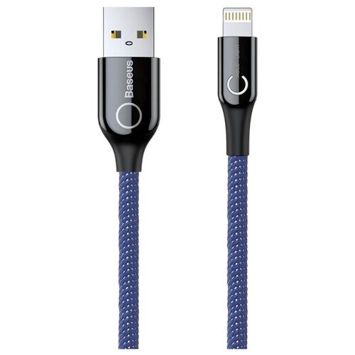 фото Кабель Baseus C-Shaped USB - Lightning (CALCD) 1 м синий