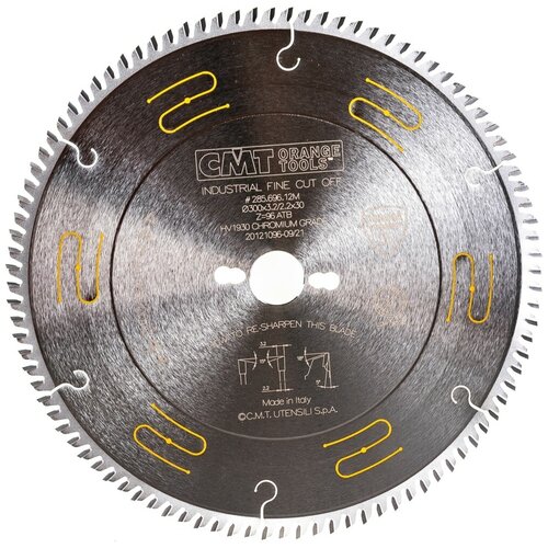 CMT Диск пильный 300x30x3,2/2,2 5 15 ATB Z=96 285.696.12M cmt диск пильный 305x30x3 2 2 5 6 tcg z 96 297 096 13m