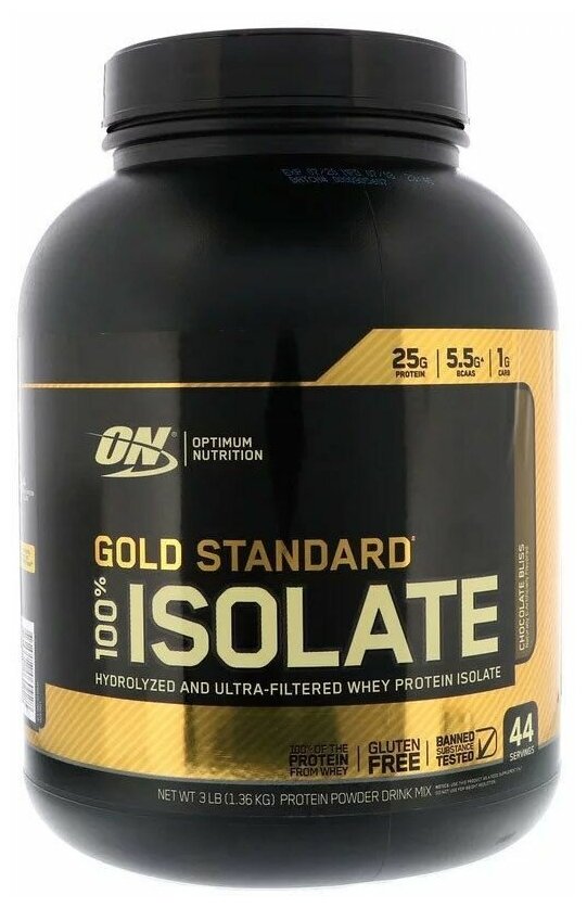 Optimum Nutrition Gold Standard 100% Isolate (1,36 кг) Шоколад