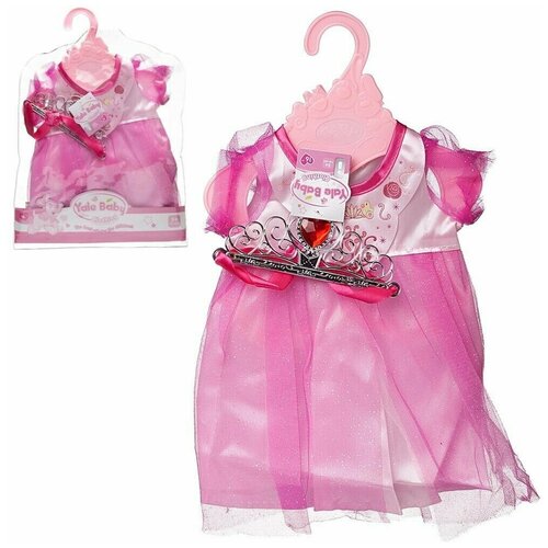Одежда для кукол - платье в наборе с короной, Junfa Toys.