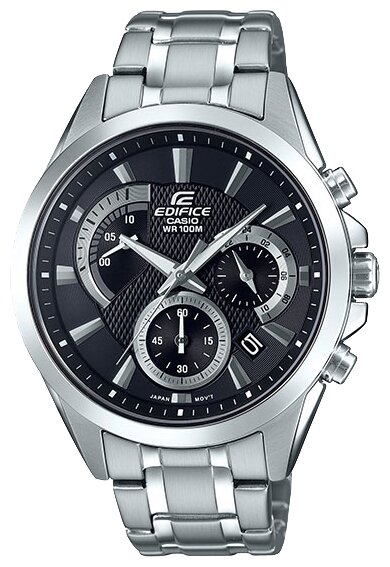 Наручные часы CASIO Edifice EFV-580D-1A, черный, серебряный
