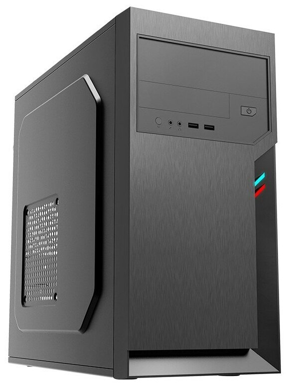 Case Foxline FL-702, mATX, 1x5.25EXT, 1x3.5EXT, 2x3.5INT, 2xUSB2.0, HDA, w/o FAN, w/450W ATX PSU, w/1.2m EU pwr cord