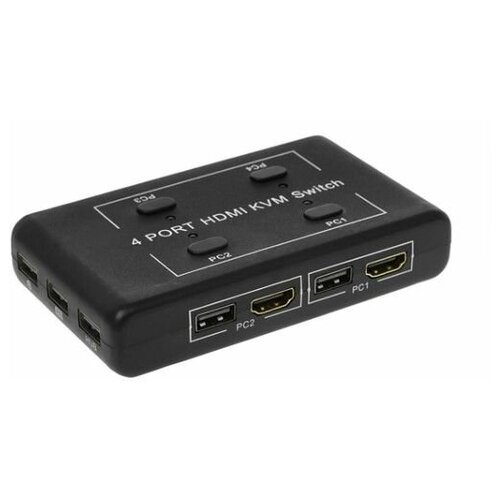 HDMI KVM переключатель 4-1 с USB. 4 компьютера на 1 монитор с 1 клав. и 1 мышью hdmi kvm переключатель 4 1 с usb 4 компьютера на 1 монитор с 1 клав и 1 мышью