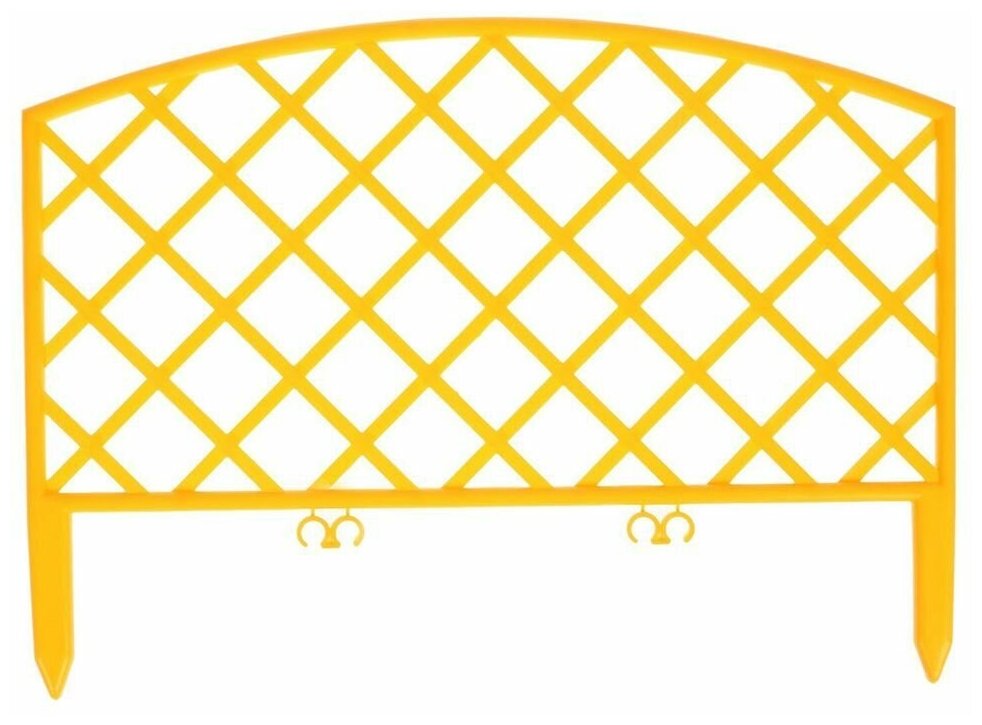 Забор декоративный пластмасса, Palisad, Плетенка №6, 24х320 см, жел, ЗД06 - фотография № 3