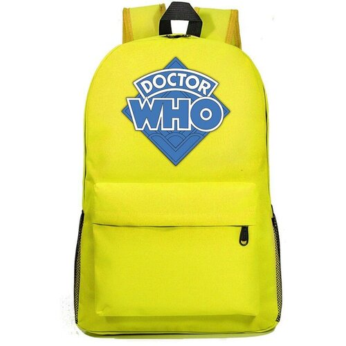Рюкзак Доктор Кто (Doctor Who) желтый №1 рюкзак доктор кто doctor who голубой 1