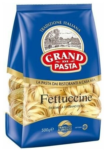 Grand di Pasta Макаронные изделия Fettuccine Гнезда лапша, 500 г, 3 шт - фотография № 2