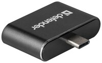 USB-концентратор Defender Quadro Dual (83207) разъемов: 2 черный