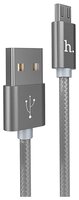 Кабель Hoco Rapid X2 USB - microUSB 1 м серый