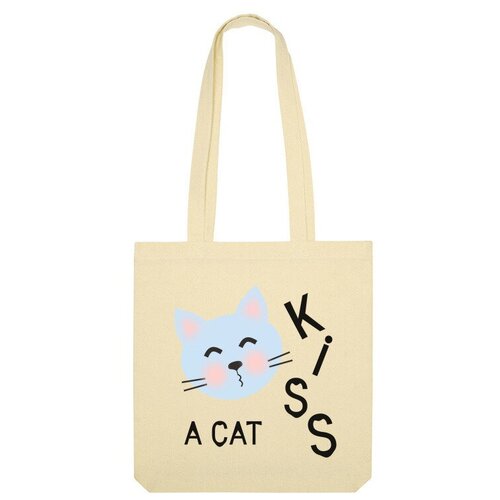 Сумка шоппер Us Basic, бежевый сумка kiss a cat бежевый