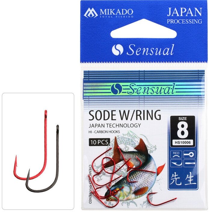 Mikado Крючки Sensual Sode W/Ring №10 BN 10шт.