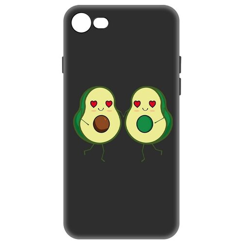 Чехол-накладка Krutoff Soft Case Авокадо Пара для iPhone 7/8 черный чехол накладка krutoff soft case авокадо пара для iphone 14 pro черный