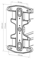 Кронштейн на стену Kromax ATLANTIS-45 Grey Titan