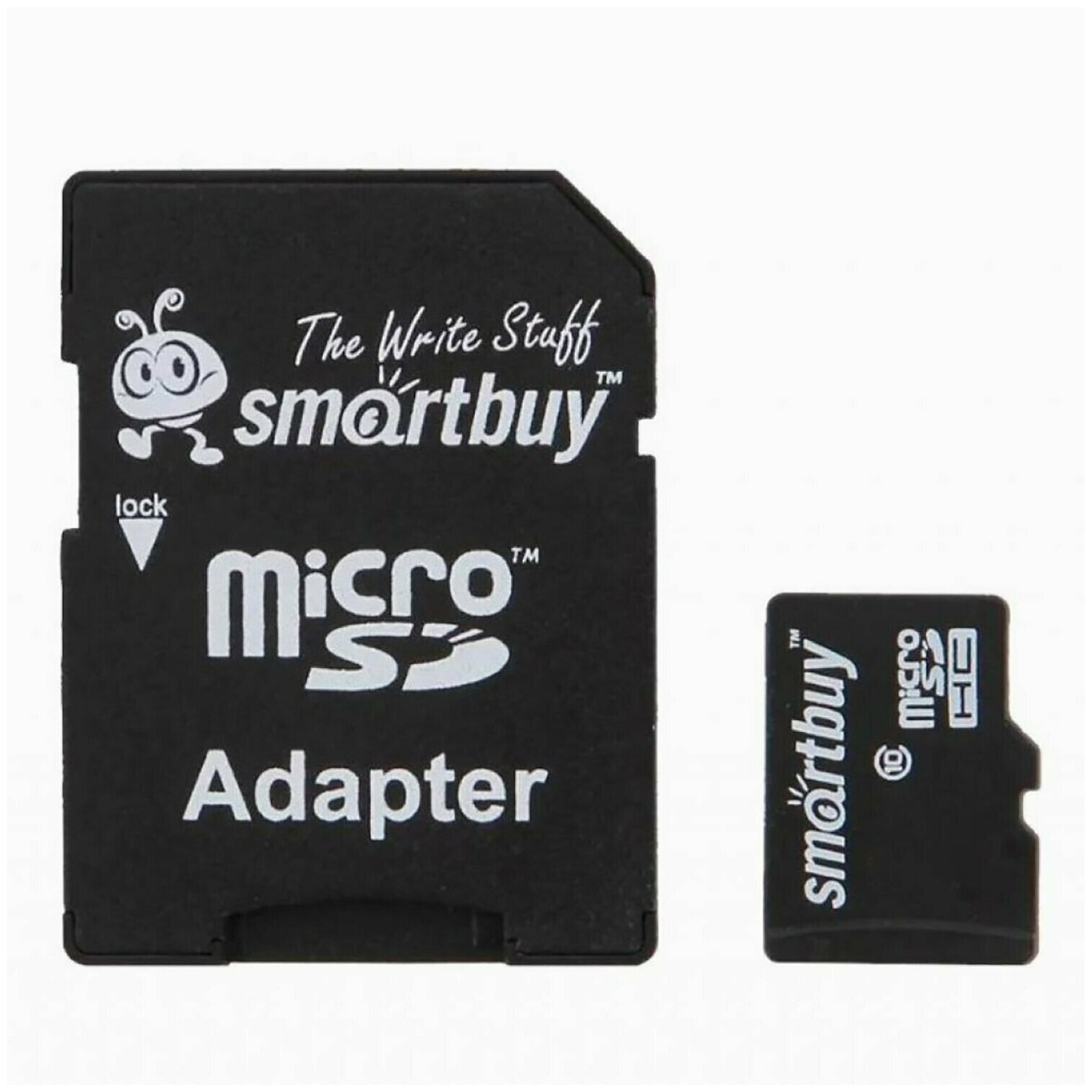 Карта памяти Smart Buy MicroSD 128Gb Class 10 с SD адаптером