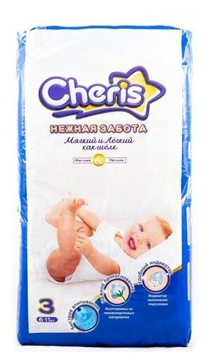 Cheris Детcкие подгузники 11шт M 3 (6-11кг)