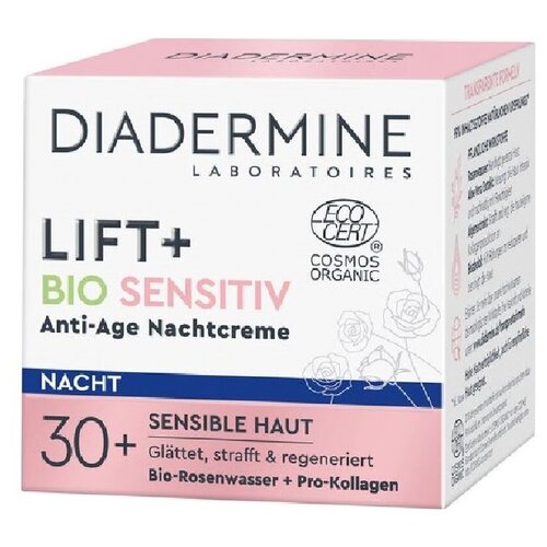 Diadermine Lift + BIO Sensitiv anti-age Nachtcreme Ночной антивозрастной крем для чувствительной и сухой кожи, 50 мл