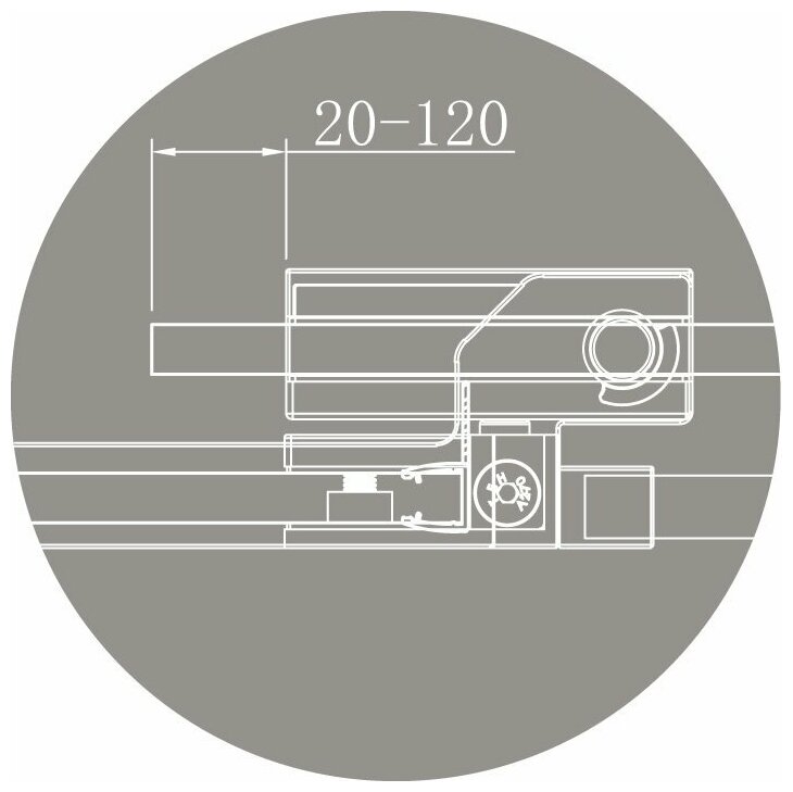 Душевой уголок CEZARES SLIDER-AH-2-90/100-100/110-GRIGIO-Cr - фотография № 11