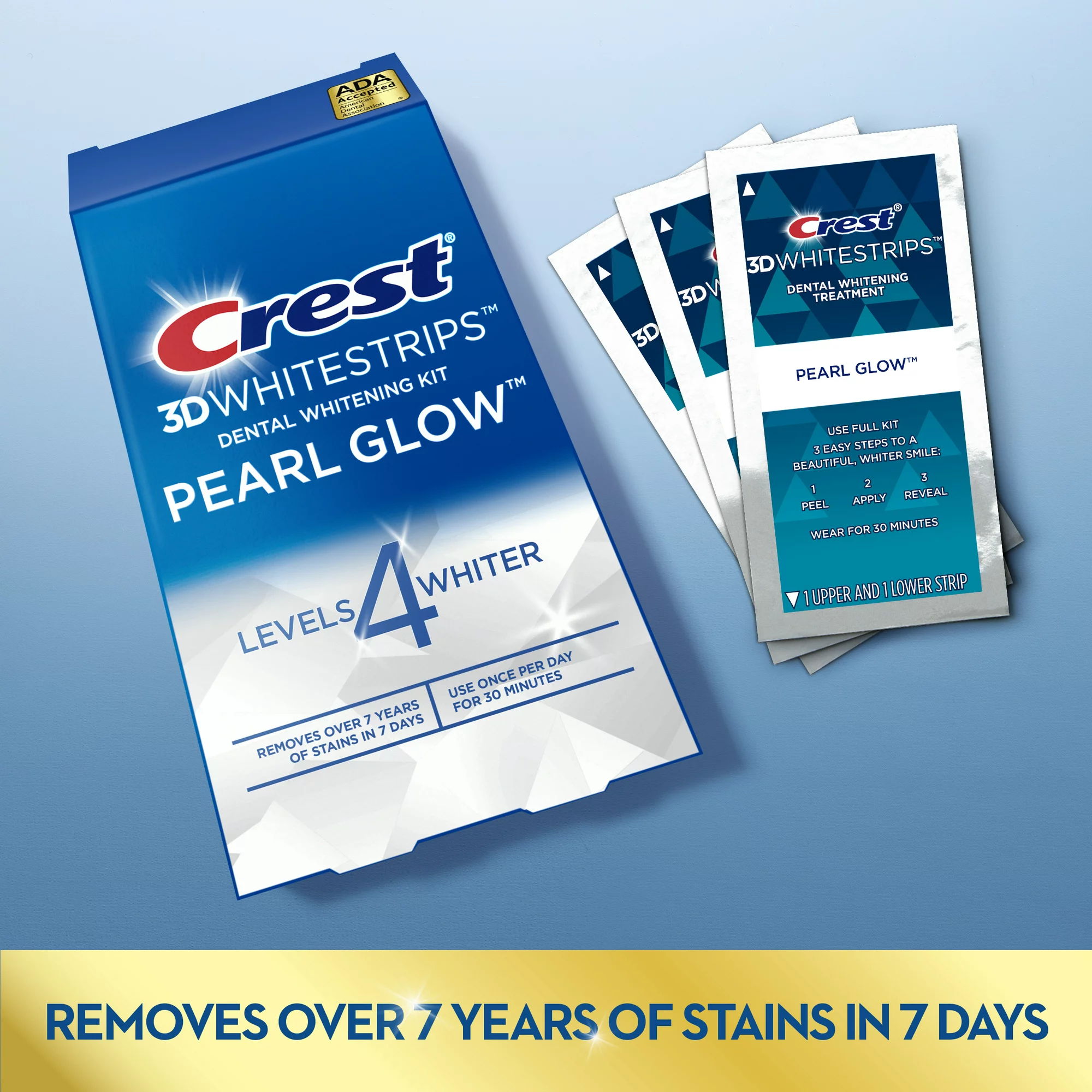 Crest 3D Whitestrips Pearl Glow – Отбеливающие полоски для зубов