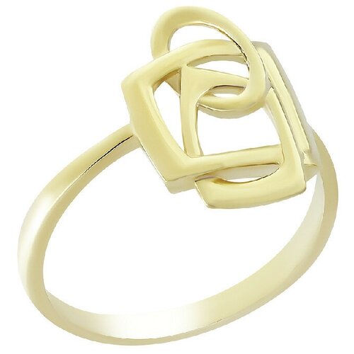 Кольцо Нефрит-керамика, желтое золото, 585 проба, размер 18, золотой, желтый