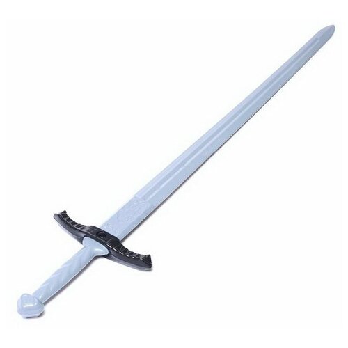 Меч Кладинец - 2 оружие пластиковое меч серебряный с серебряной гардой