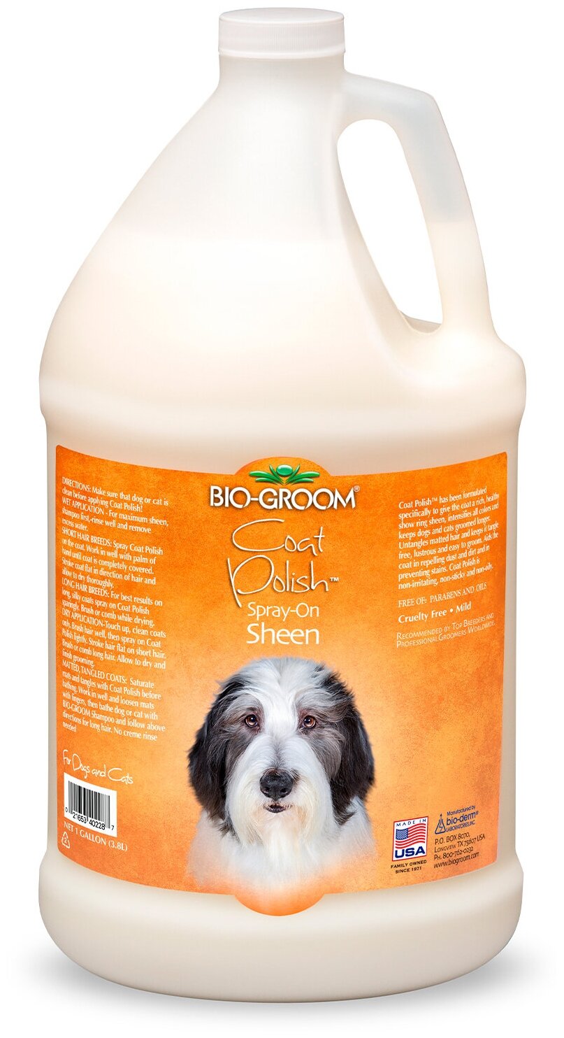 Bio-Groom Coat Polish блеск-антиколтун для шерсти 3,8 л