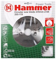 Пильный диск Hammer Flex 205-119 CSB WD 235х30 мм
