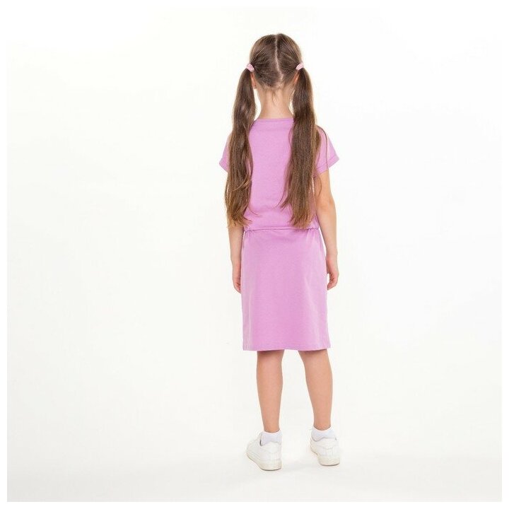 Платье для девочки, цвет сиреневый, рост 104 см