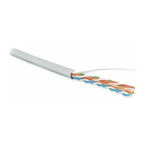 Кабель витая пара UUTP кат5E 4х2х24AWG solid PVC UUTP4-C5E-S24-IN-PVC-GY-305 сер м Hyperline 41903 90₽