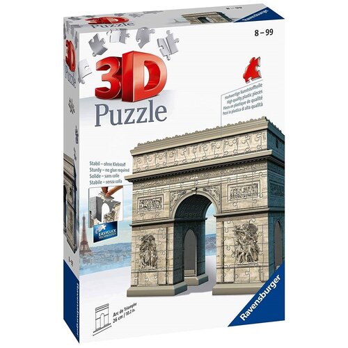 Пазл 3D Ravensburger Триумфальная арка, 216 элементов пазлы ravensburger 3d пазл нотр дам 216 элементов