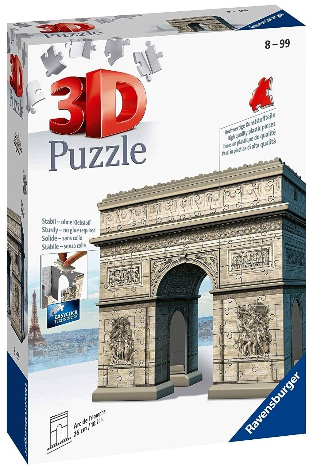 Ravensburger. Пазл карт. 3D 216 "Триумфпльная арка" арт.12514