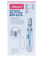 Электрическая пилка для ногтей Atlanta ATH-6274 голубой/белый
