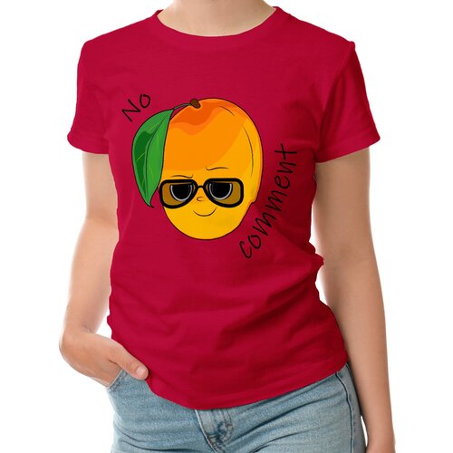 фото Женская футболка «манго без комментариев» (2xl, белый) roly