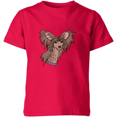 Футболка Us Basic, размер 4, розовый мужская футболка китайская хохлатая собака l красный