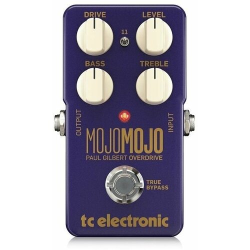 Педаль эффекта овердрайв TC ELECTRONIC MOJO MOJO PAUL GILBERT EDITION брелок mojo коричневый