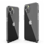 Защитный чехол для Apple iPhone 14 с защитой камеры силиконовый прозрачный - изображение