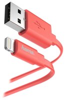 Кабель HAMA USB - Apple Lightning Flat 1.2 м зеленый