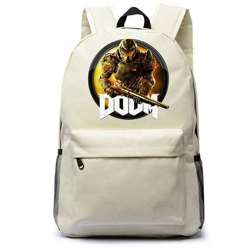 фото Рюкзак дум (doom) белый №6 noname