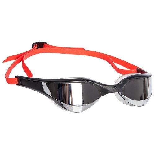 Очки для плавания MAD WAVE Razor Mirror, black/metallic/red очки для плавания razor mad wave white metallic black зеркальные