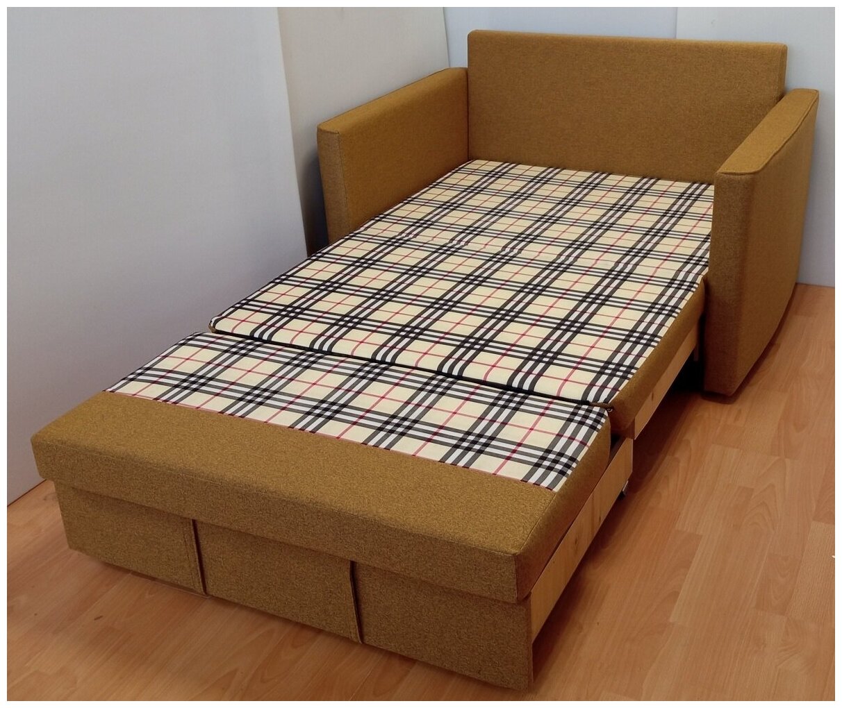 Диван-кровать StylChairs Сёма раскладной, с ящиком для белья, обивка ...