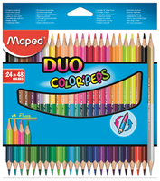 Maped Цветные карандаши двусторонние Color Peps Duo 48 цветов 24 штуки (829602)