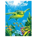 Dimensions Картина по номерам ''Морская черепаха'' 23х30 см (DMS-73-91471) - изображение