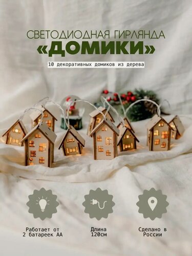 Изображение товара Гирлянда светодиодная/украшение новогоднее/декор праздника