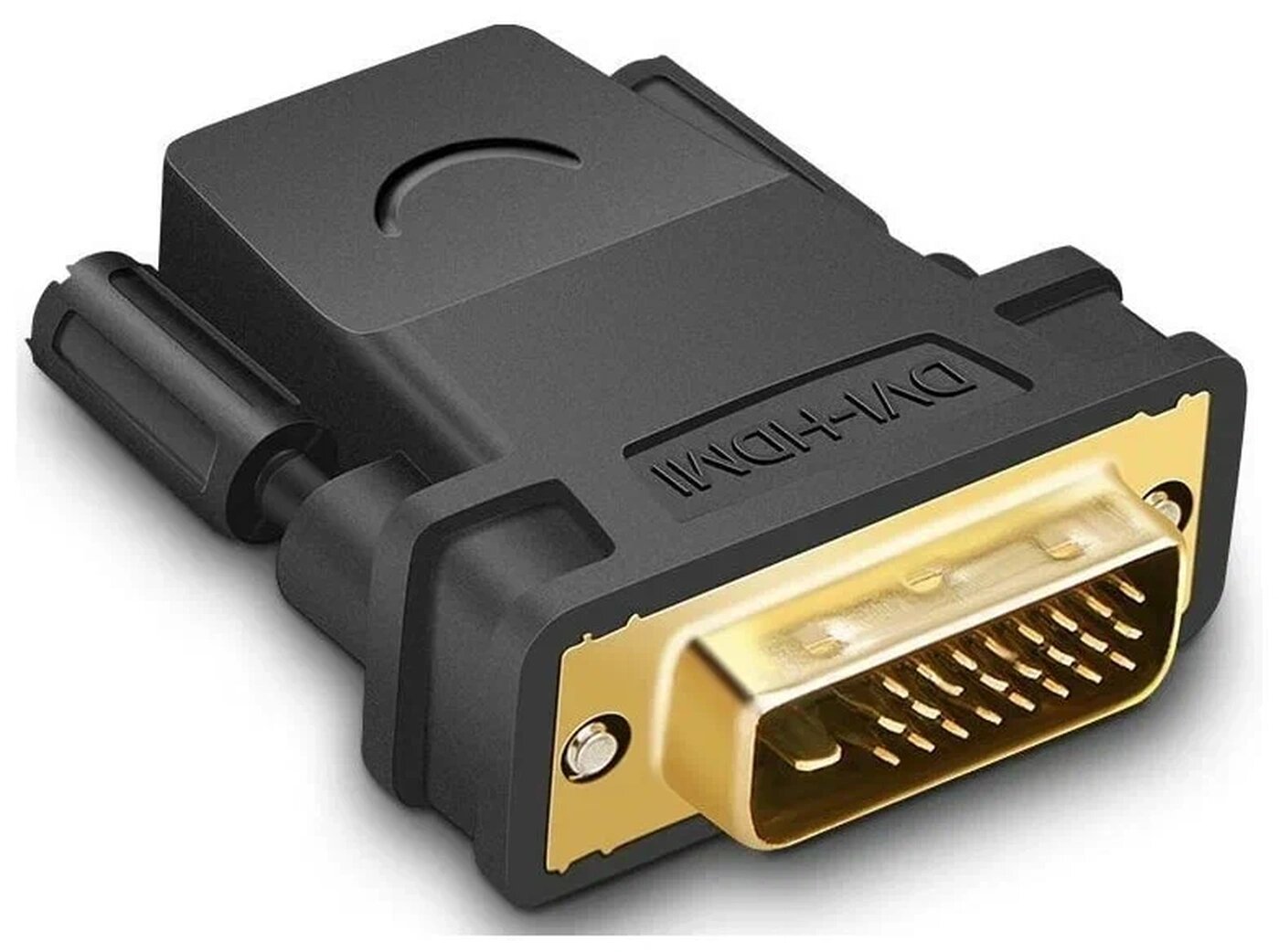 Адаптер UGREEN 20124 DVI 24+1 Male to HDMI Female. Цвет: черный