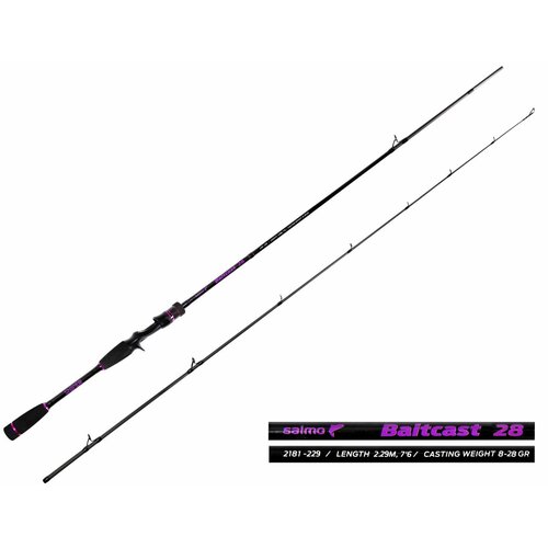 Спиннинг кастинговый Salmo Sniper BAITCAST 28 длина 2,29м/ тест 8-28гр