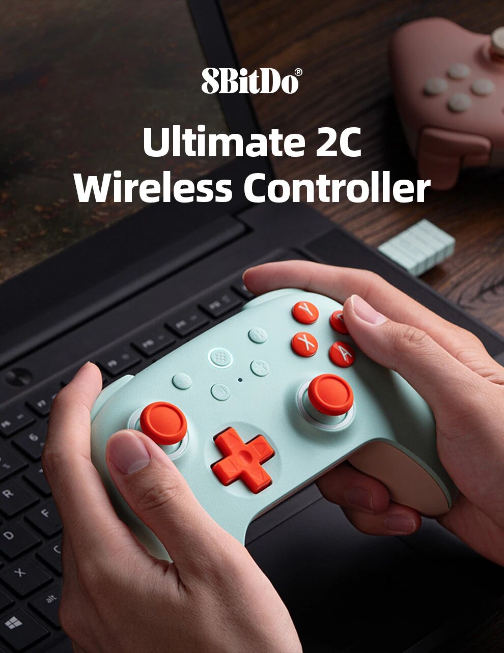 Беспроводной геймпад 8BitDo Ultimate 2C, Красный — фото 1