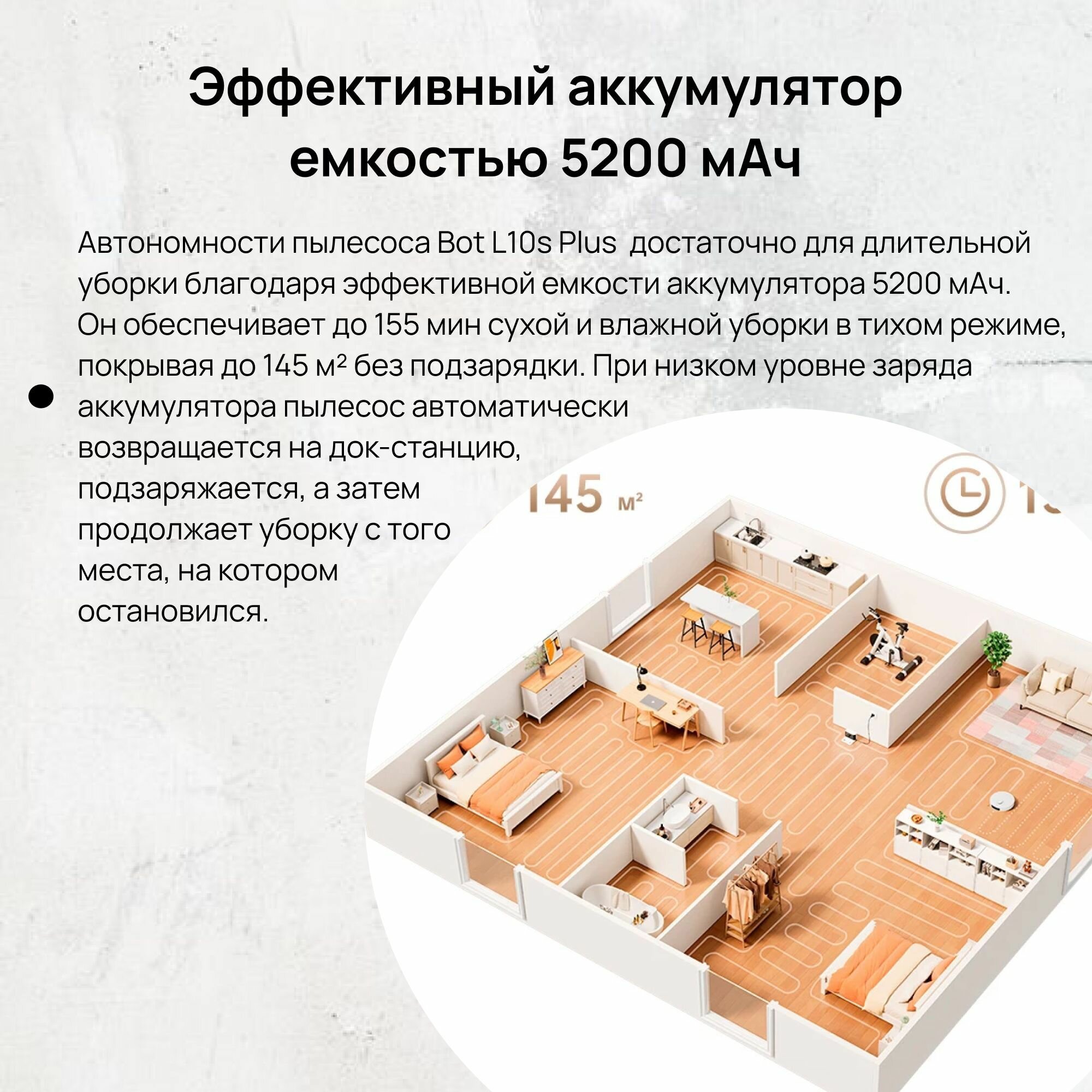 Робот-пылесос Dreame L10s Plus, со станцией самоочистки, белый — фото 1