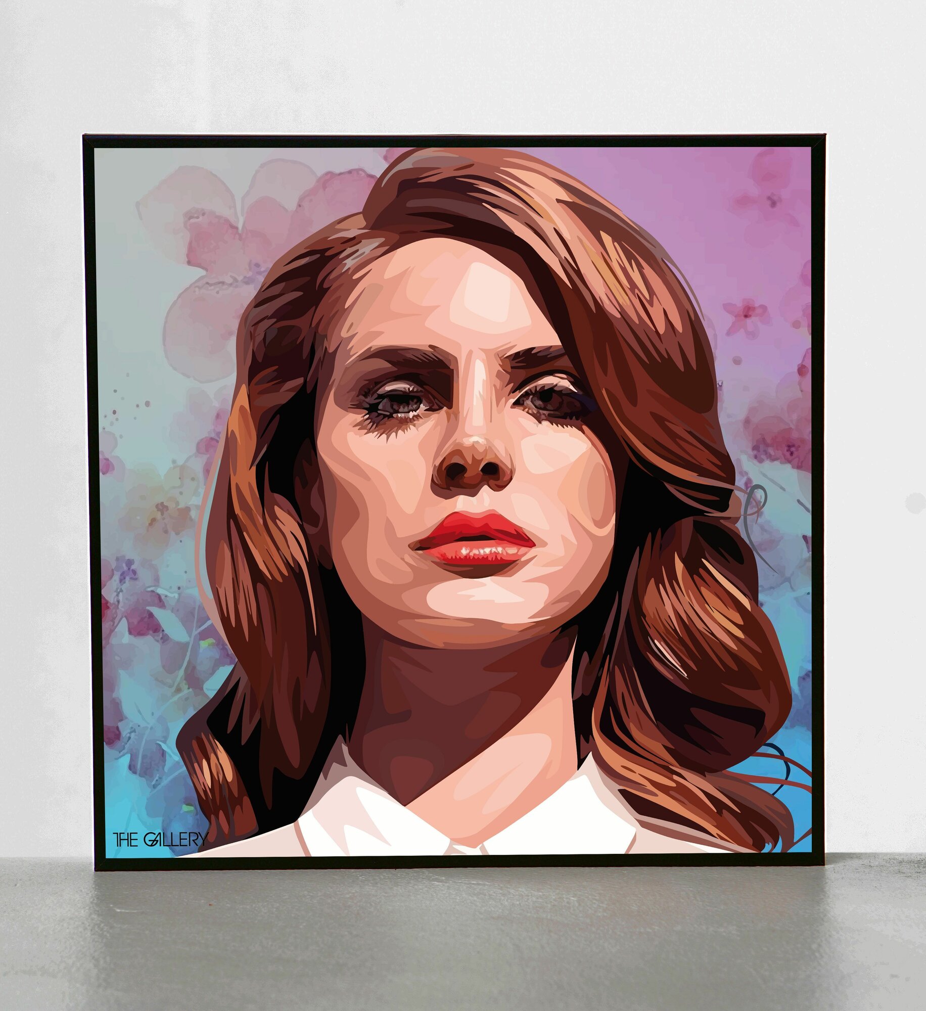Картина постер Лана Дель Рей Lana Del Rey в рамке в стиле поп-арт