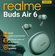 Беспроводные наушники Realme Buds Air 6 TWS зеленые, ANC, влагоза...
