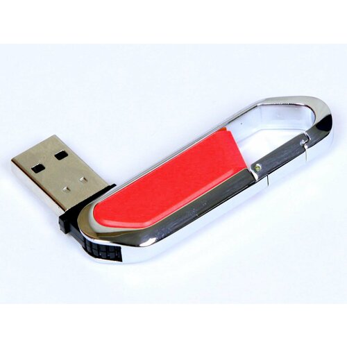 фото Флешка для нанесения логотипа в виде карабина (32 гб / gb usb 2.0 красный/red 060 flash drive модель 317) apexto