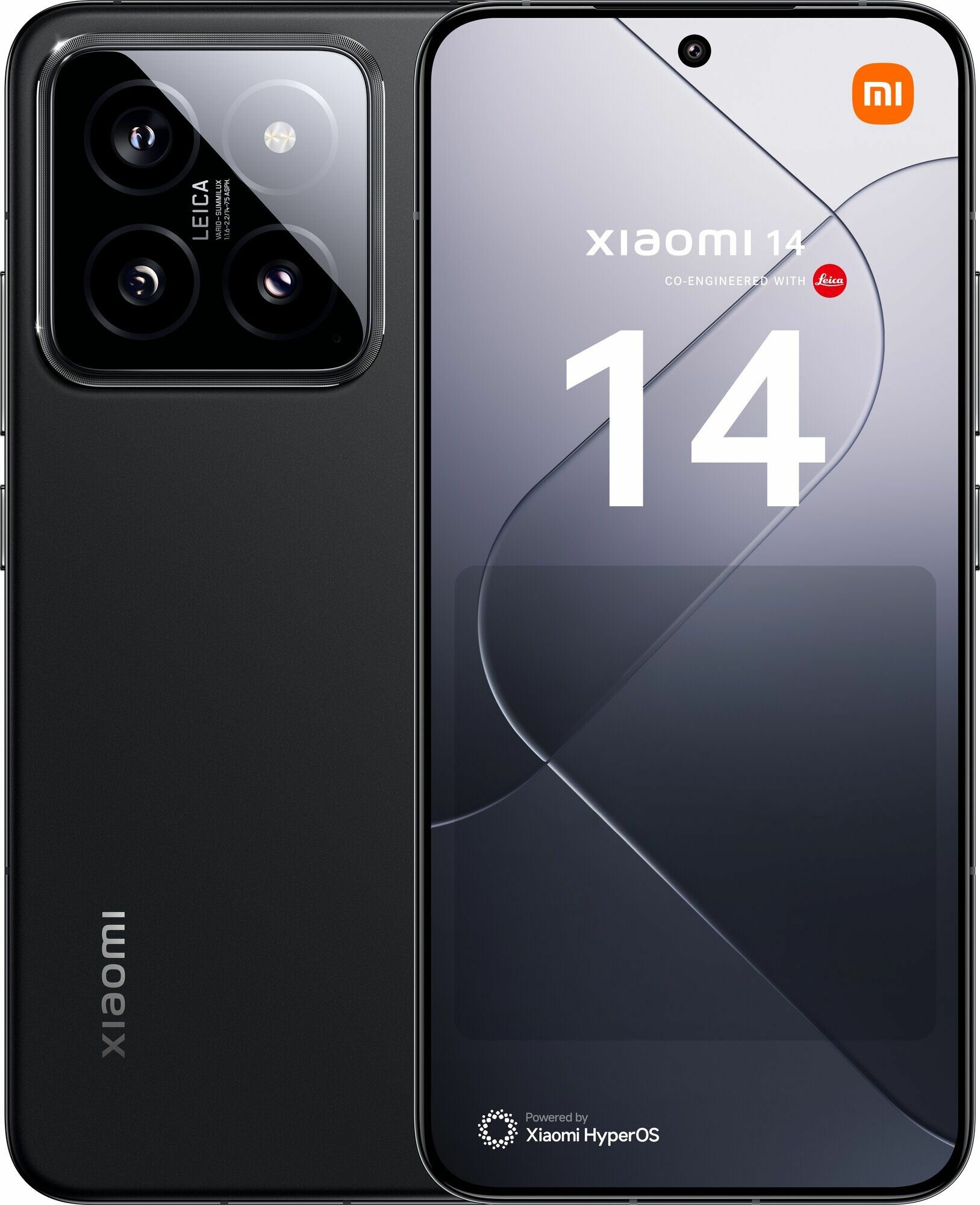 Смартфон Xiaomi 14 12/512 ГБ Global, Dual: nano SIM + eSIM, черный